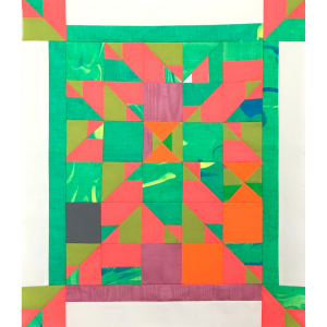 Arte textil, patchwork “Ventana – portal”