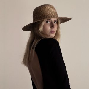 Sombrero clásico para el sol trenzado en paja de trigo Ligún